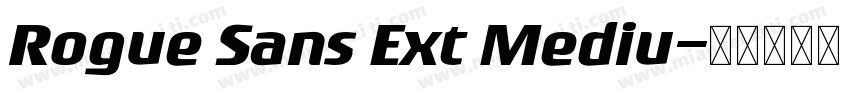 Rogue Sans Ext Mediu字体转换